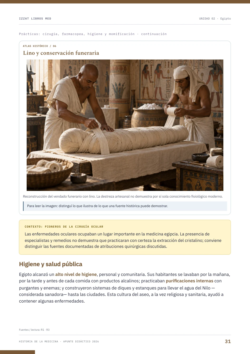 Página real seleccionada de Historia de la Medicina