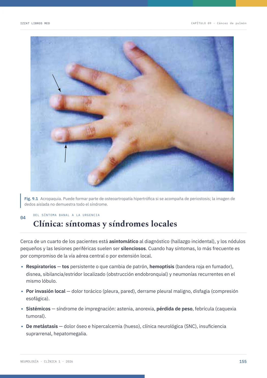 Página real seleccionada de Neumología
