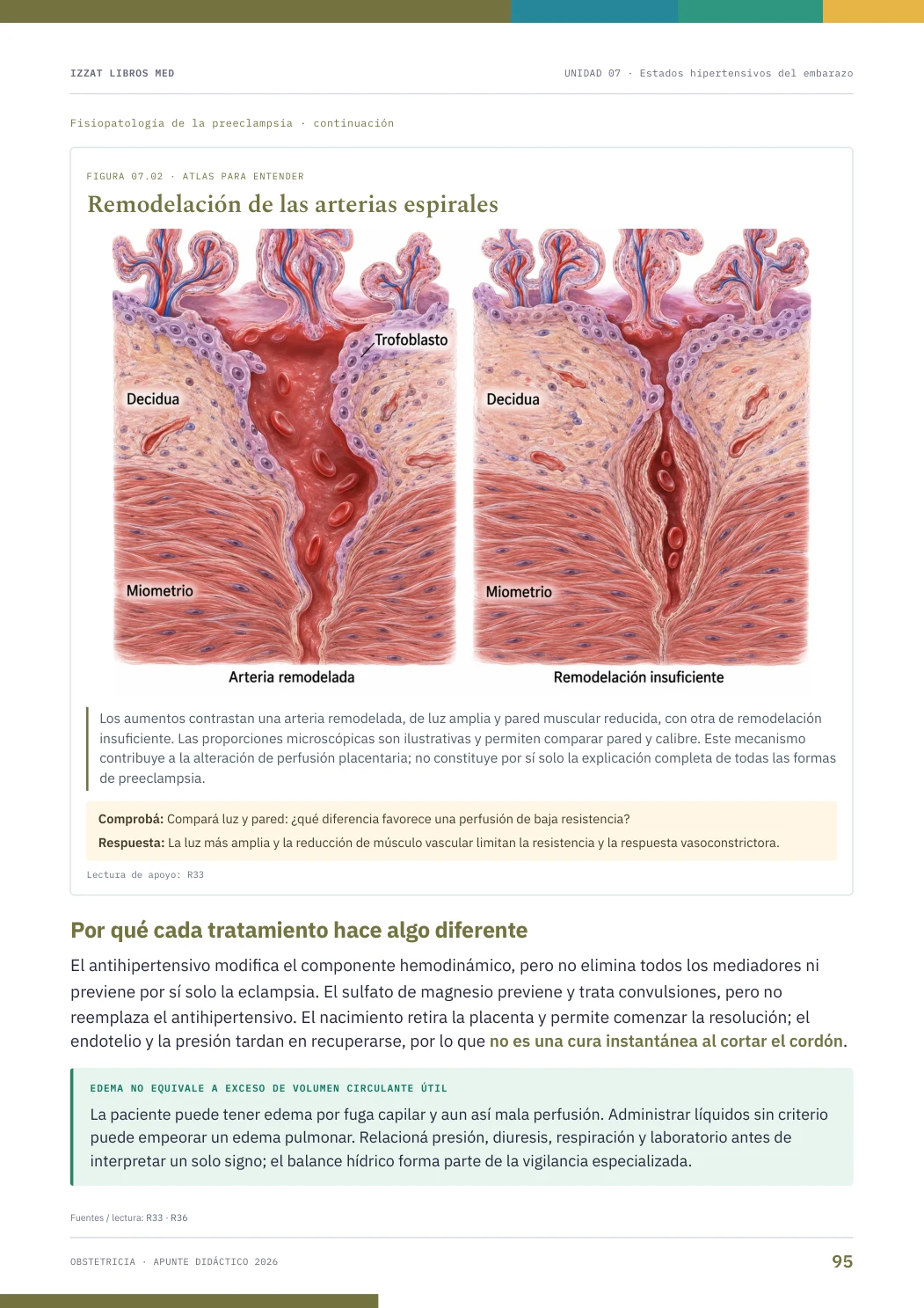 Página real seleccionada de Obstetricia