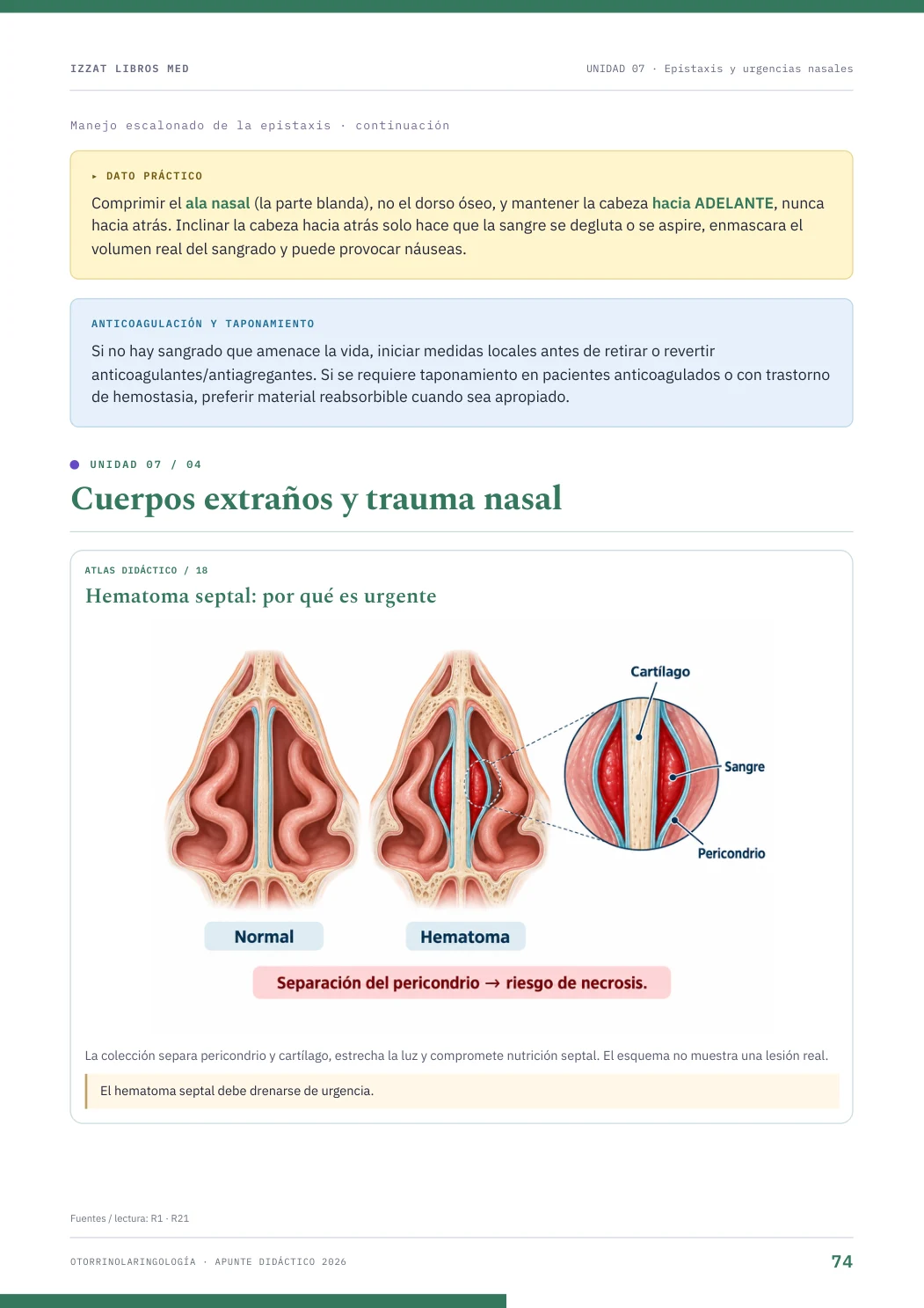 Página real seleccionada de Otorrinolaringología