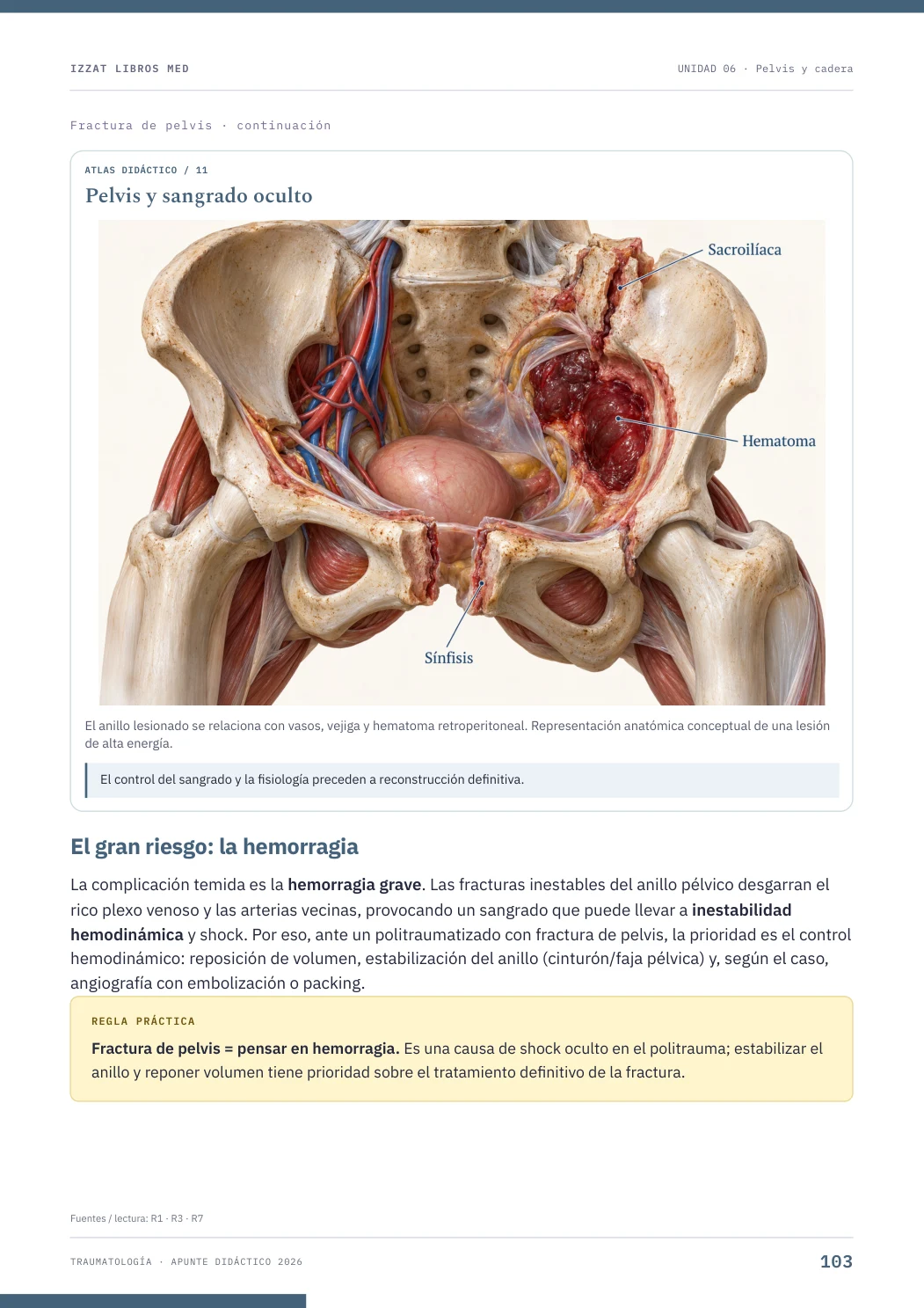Página real seleccionada de Traumatología