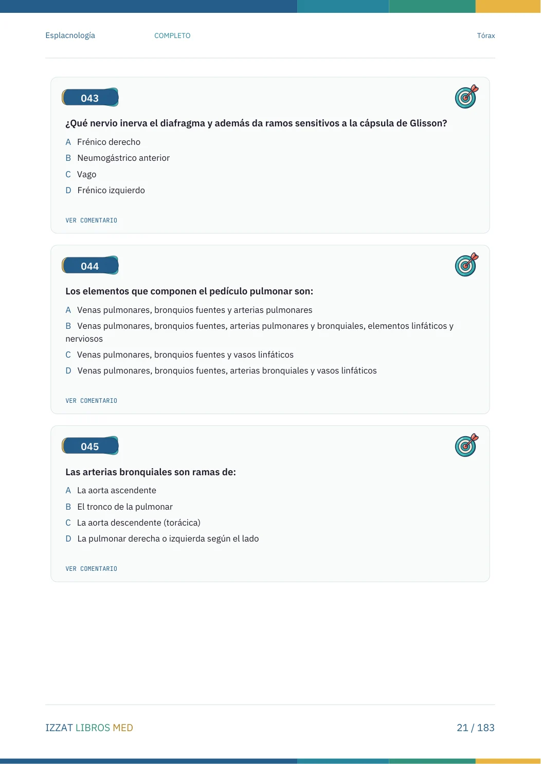 Página real seleccionada de Preguntero Esplacnología Completo