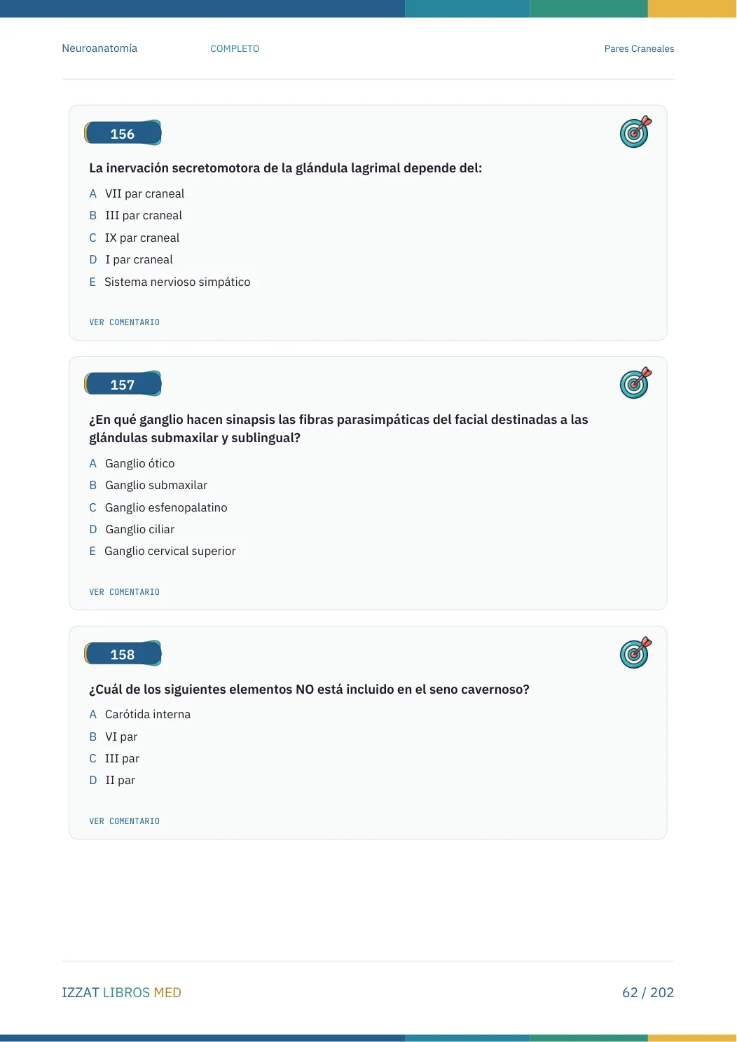 Página real seleccionada de Preguntero Neuroanatomía Completo