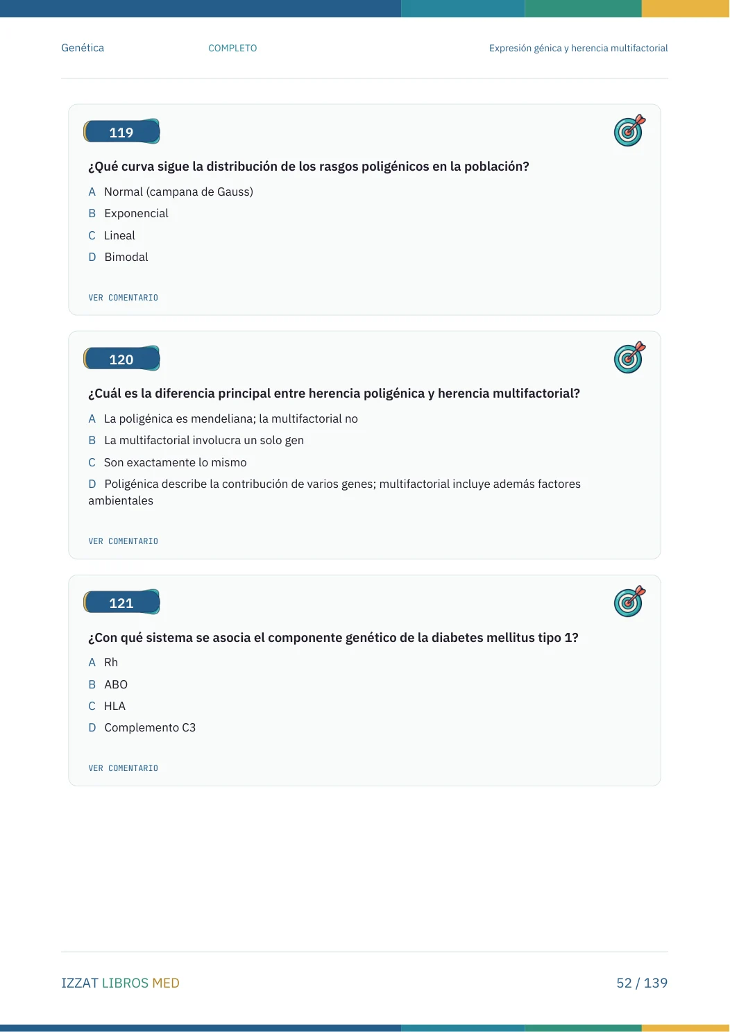 Página real seleccionada de Preguntero Genética Completo