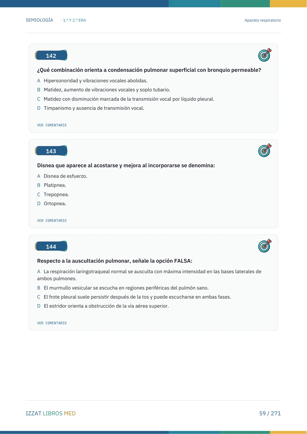Página real seleccionada de Preguntero Semiología Completo