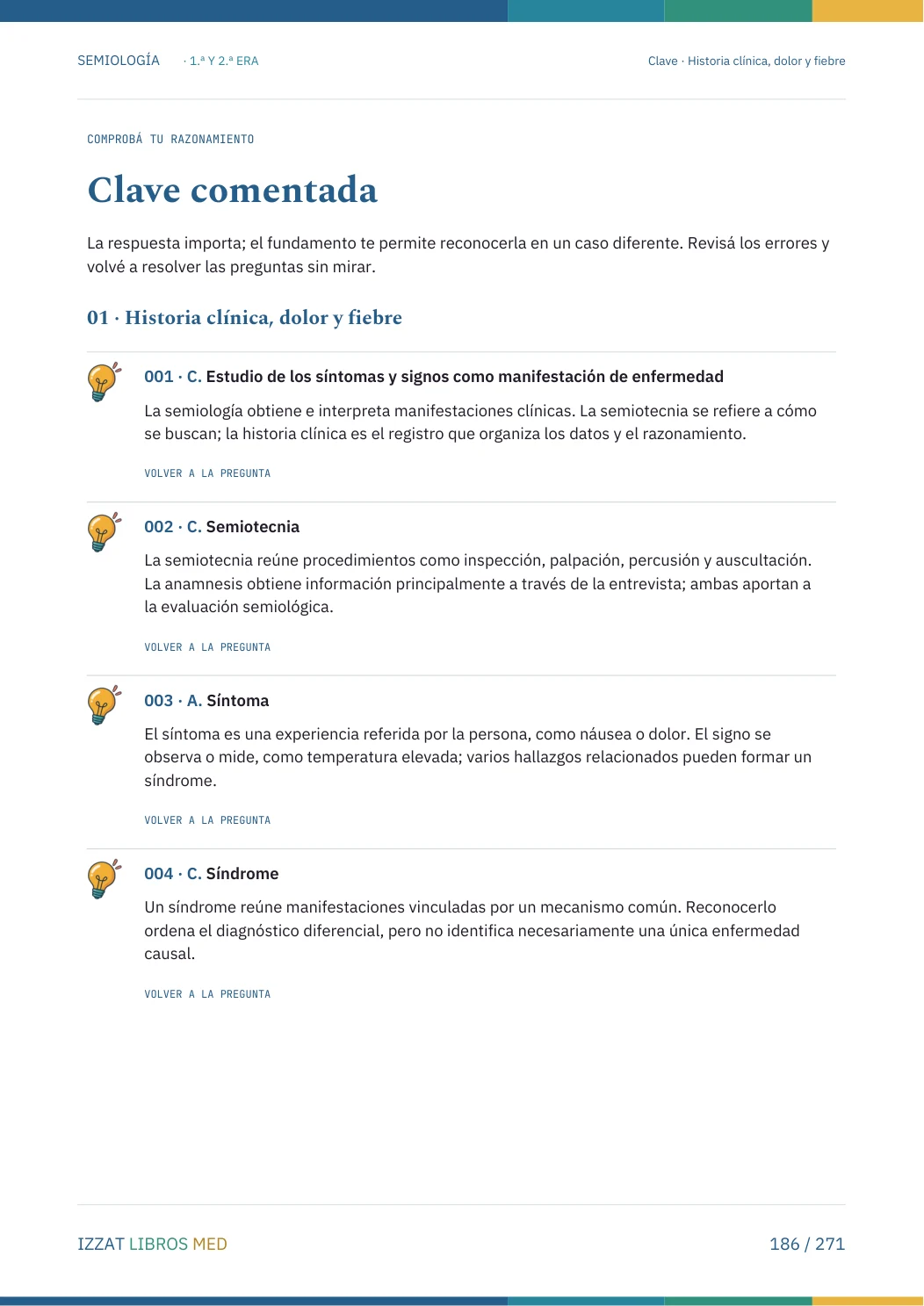 Página real seleccionada de Preguntero Semiología Completo