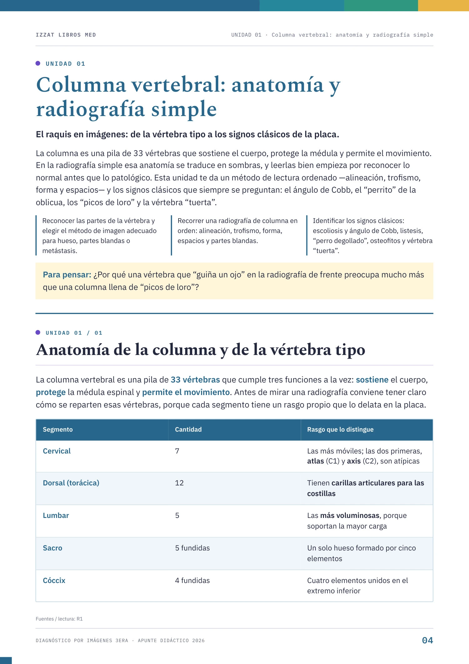 Página real de Apunte Diagnóstico por Imágenes 3ª ERA