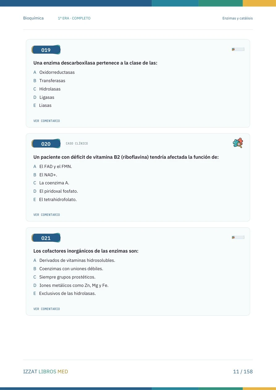 Página real de Preguntero Bioquímica 1ª ERA Completo
